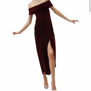 Anthro x BHLDN Velvet Edison Dress